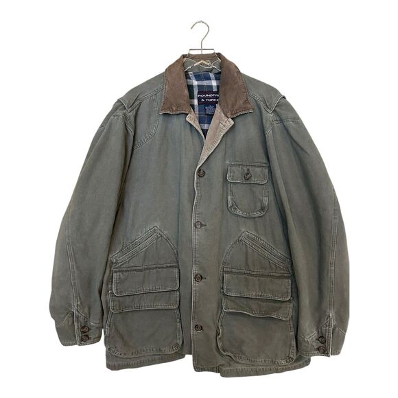 Roundtree & Yorke Mens Barn Chore Jacket Removeable Lining Leather Collar XL - Picture 9 of 10